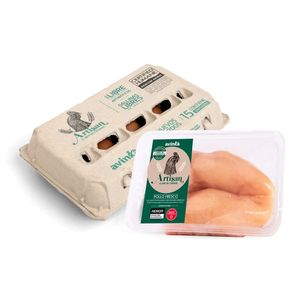 Pack Filete de pechuga Artisan x 450 gr. + Huevos Artisan x 15 unidades