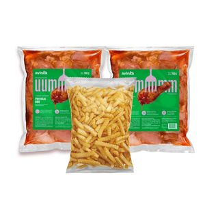 Pack 02 Piernitas a la BBQ x 700 gr. + Papas ondeadas x 450 gr.