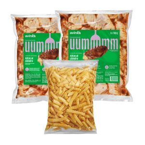 Pack 02 Alitas al cilindro x 700 gr. + Papas ondeadas x 450 gr.