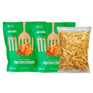Pack 02 Pop corn chicken x 350 gr. + Papas ondeadas x 450 gr.