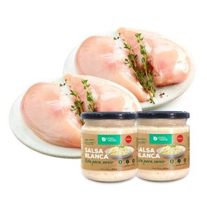 Pack 02 Filete de pechuga especial x 2 kg + 02 Salsa blanca Casa verde x 325gr