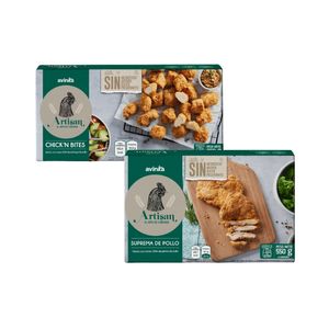 Pack Chicken bites Artisan 350 gr. + Suprema Artisan 550 gr.