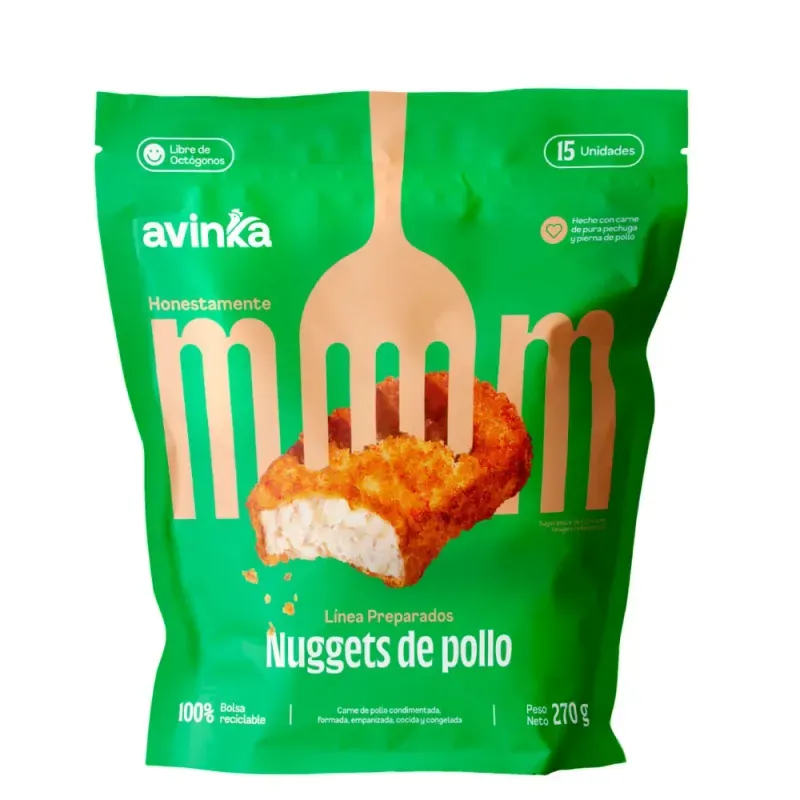 Nuggets de pollo Avinka Doypack 15 unidades