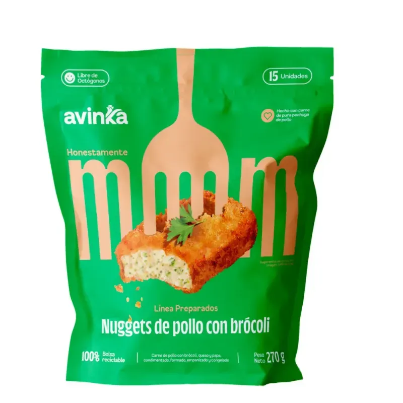Nuggets con brócoli Avinka Doypack 15 unidades